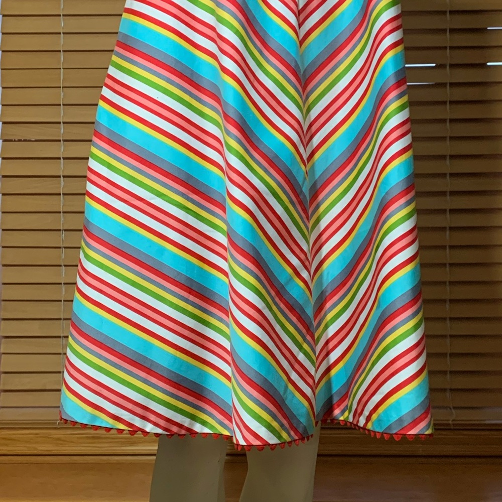Vintage Rainbow Stripe Sundress - Picture 4 of 8
